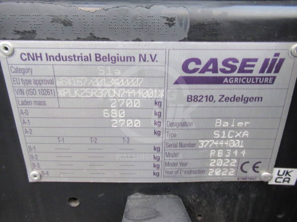 CASE/IH RB344 - Walling UK